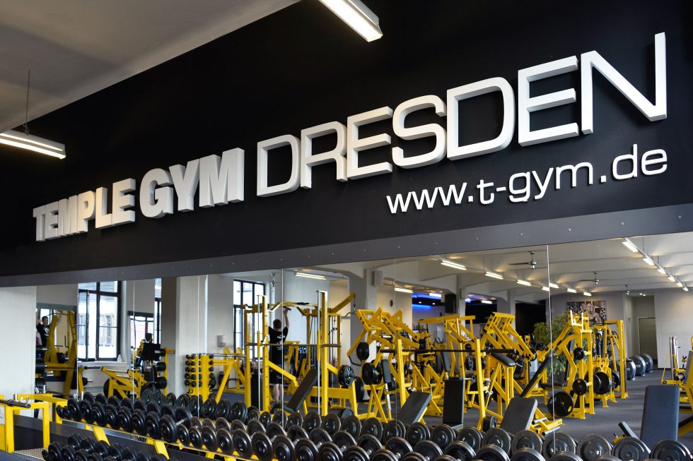 3DBuchstaben Temple Gym Schilderwerk Dresden